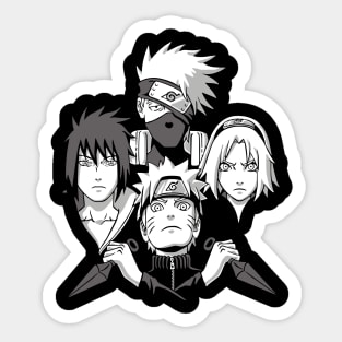 Team 7 Rhapsody Anime Fanart Sticker